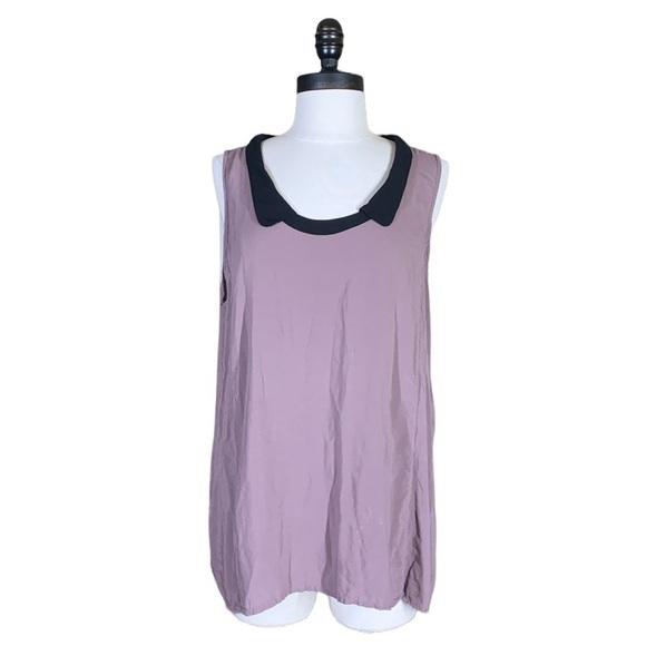 Gap scoop neck peter pan color blouse size large - Picture 1 of 5